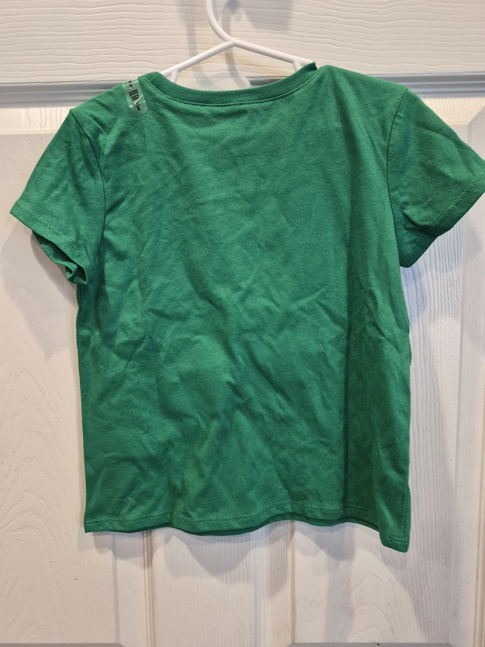 5/25 The Children's Place Green Tee with Gold LOVE and Sequin Shamrock